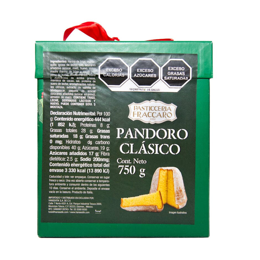 Pasticceria Fraccaro - Pandoro Clásico 750 g Pan Pasticceria Fraccaro