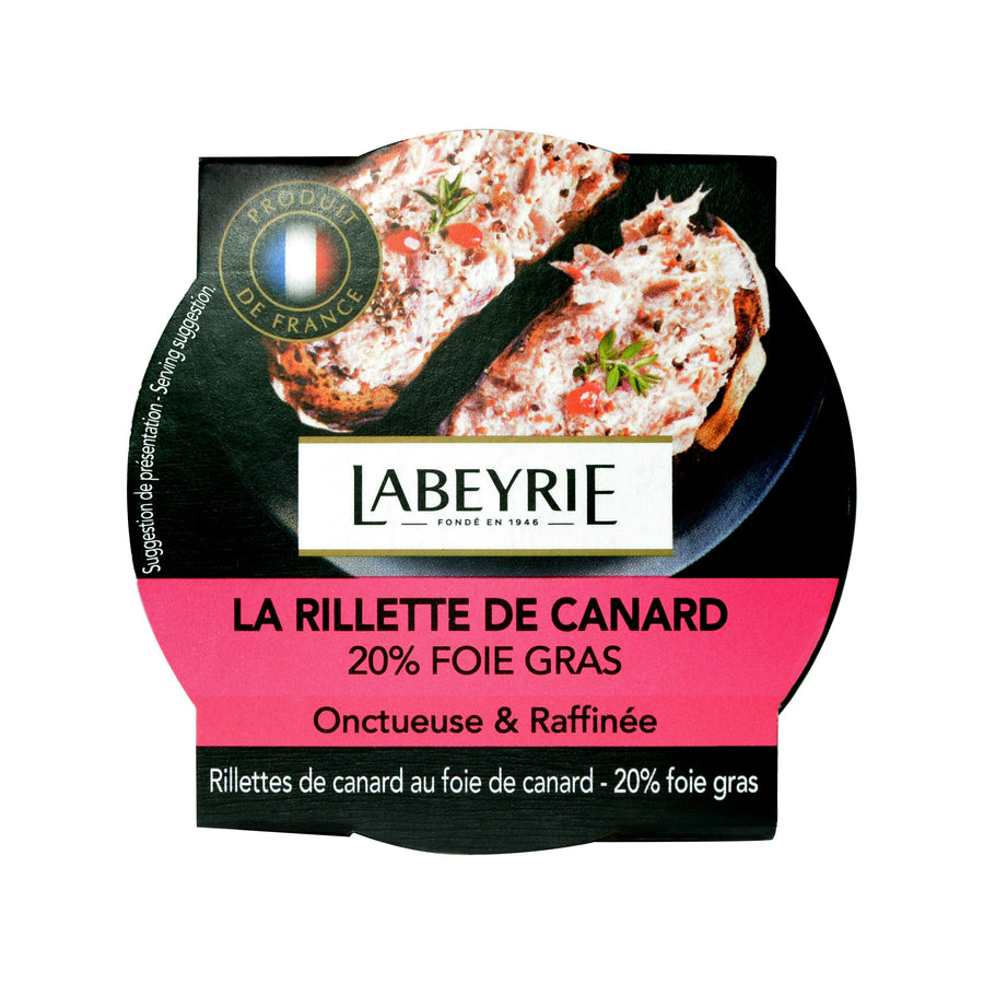Labeyrie - Rillette de Pato con 20% Foie Gras Foie Gras Labeyrie