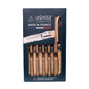 Laguiole - Set de 6 Cuchillos Laguiole Mango Madera Clara Cuchillería Laguiole