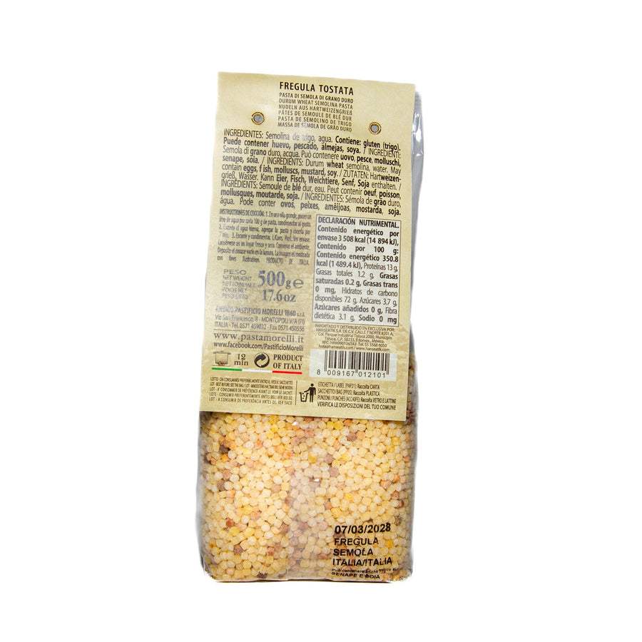 Morelli - Fregula tostata 500g Pasta Morelli