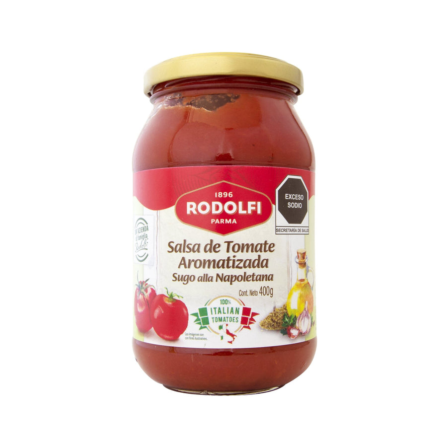 Rodolfi - Salsa de Tomate Aromatizada (Napolitana) 400g Salsa Rodolfi