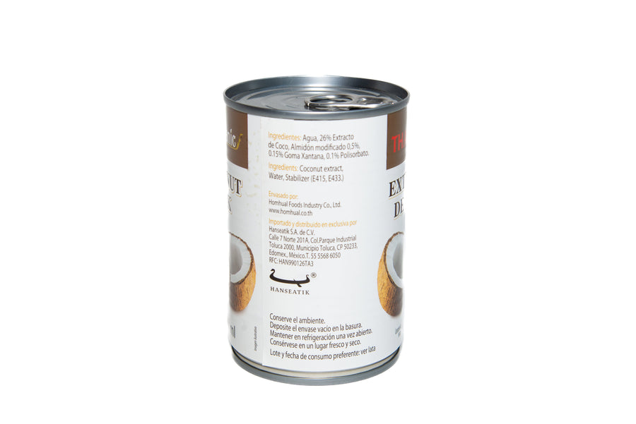 Thaitanic - Extracto de Coco (Leche) 400ml Crema de coco Thaitanic