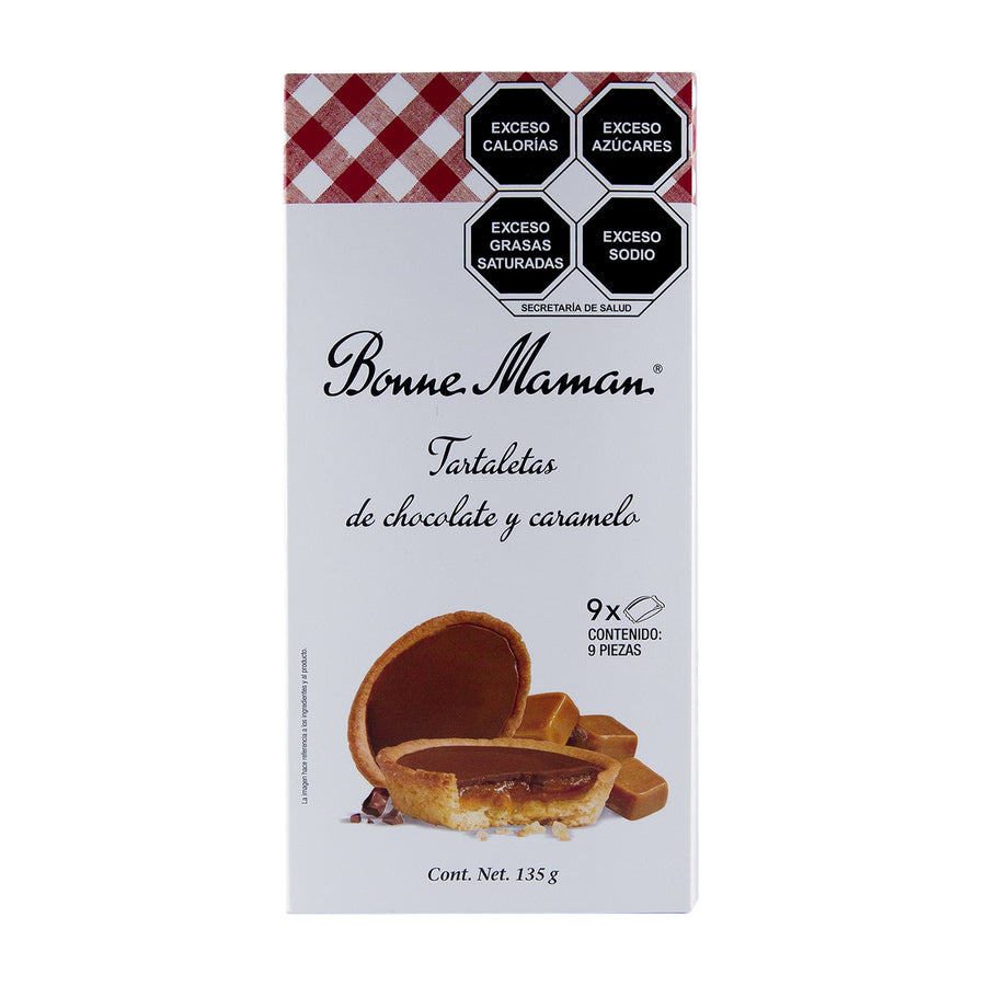 Bonne Maman - Tartaletas de Chocolate y Caramelo 135g Galletas Bonne Maman