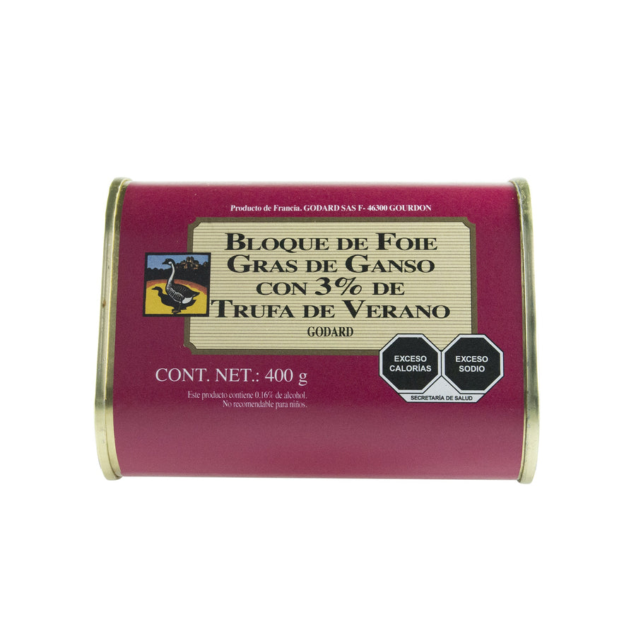 Godard - Bloque de Foie Gras de Ganso con Trufa de Verano de 400g Foie Gras Godard