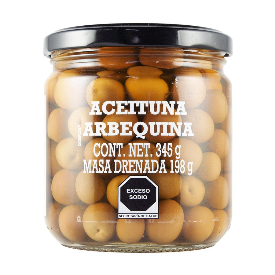 Aceituna Arbequina Natural con Hueso 345g Conservas Losada