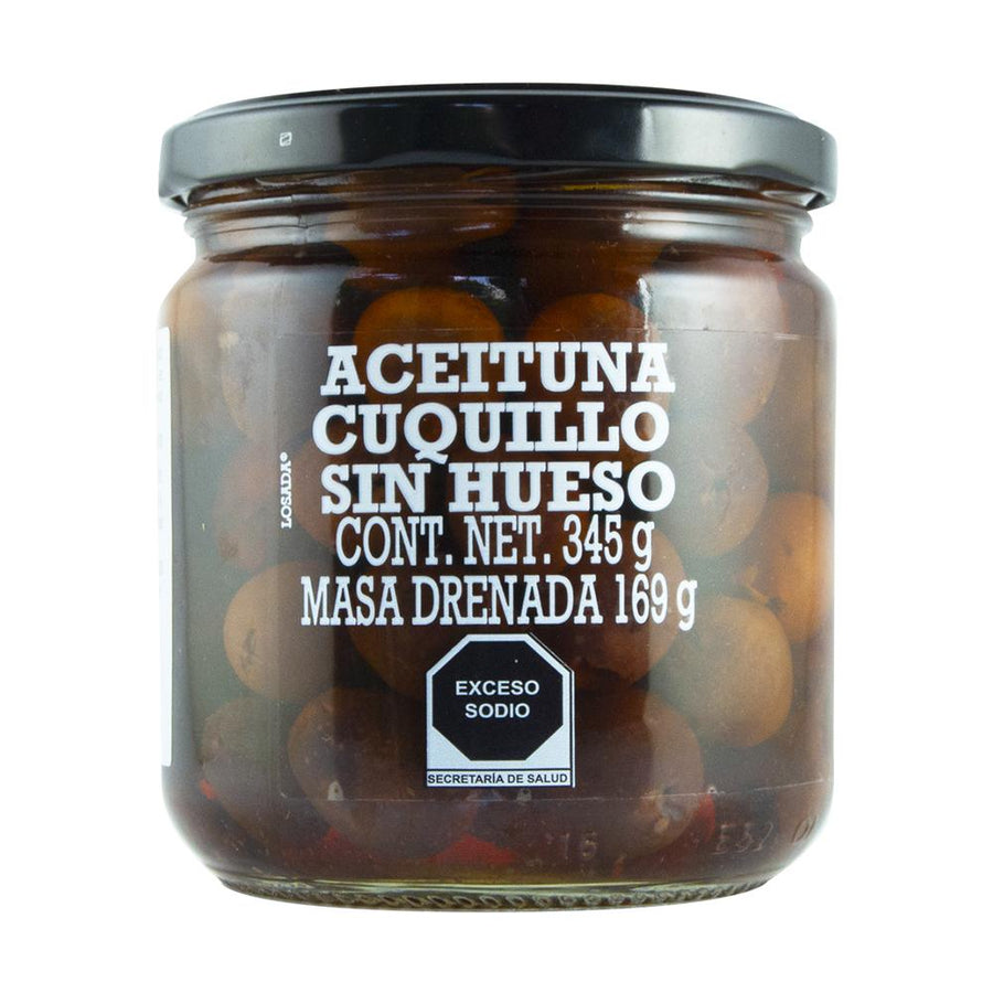 Aceituna Coquillo sin Hueso Natural 345g Conservas Losada