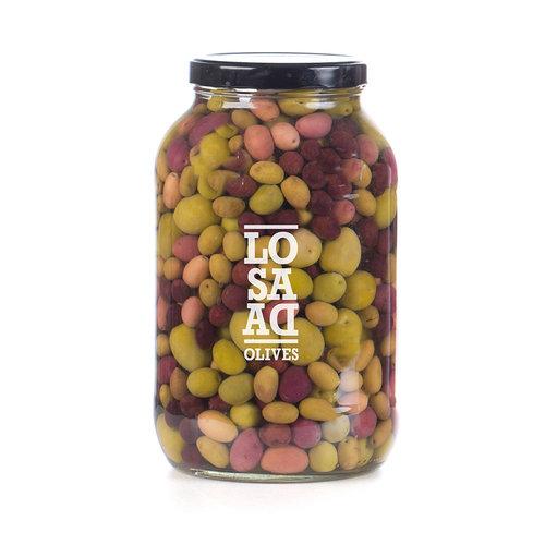 Aceituna Carmona Mix con Hueso Galón 3850g Conservas Losada