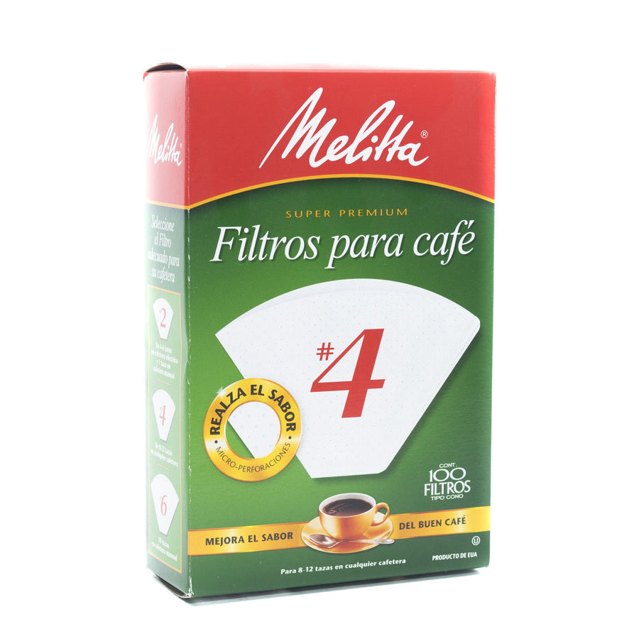 Filtro Cono #4 Melitta (100 filtros) Filtros para cafe Melitta