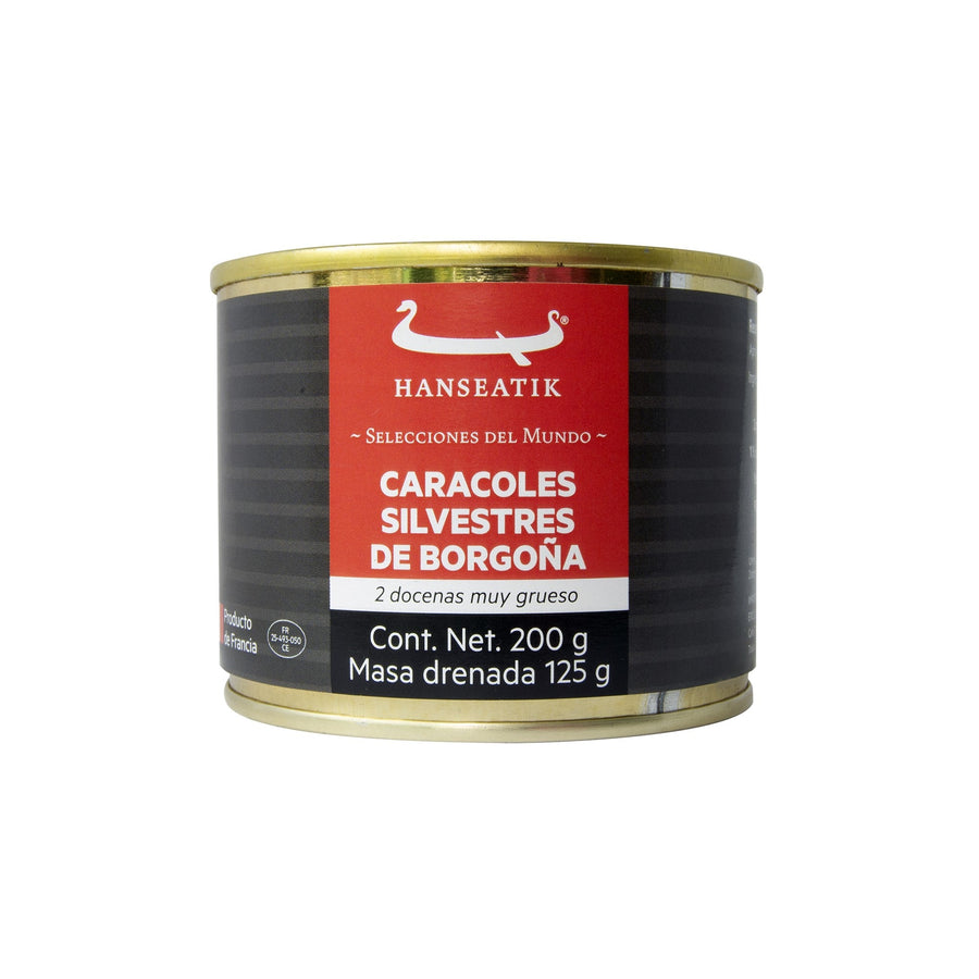 Hanseatik - Escargots Lata de 2 Docenas Muy Grueso 200g Escargot Hanseatik